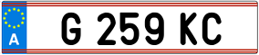 Trailer License Plate